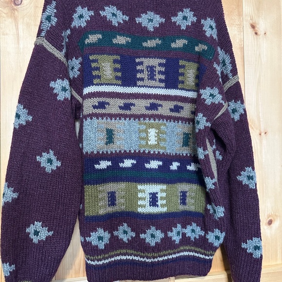 Vintage Sedgewick Hand Knit 100% Pure Virgin Wool Sweater - Large - Picture 3 of 4